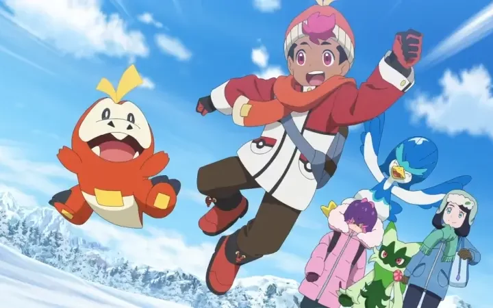 Capítulo 15: ¡La primera nevada de Rod y Fuecoco! – En busca de Laqua Serie Pokemon