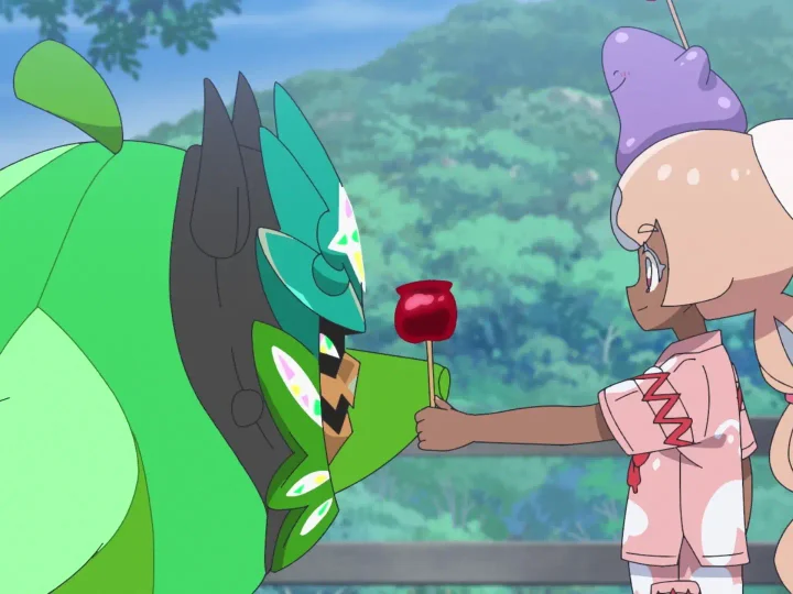 Capitulo 151 Serie Horizontes Pokémon: Navi y la misteriosa niña de la máscara